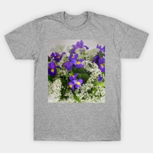 Purple Iris and baby’s breath T-Shirt